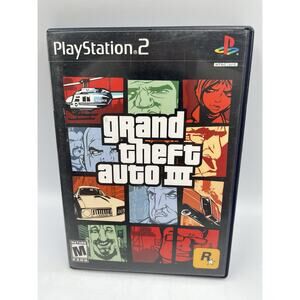 Grand Theft Auto III GTA 3 (PlayStation 2 PS2) Complete With Manual & Map